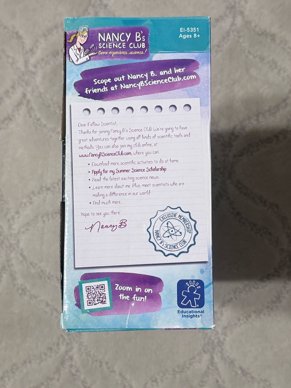 Nancy B's Moonscope Telescope in Teal & Purple - Kids Learning Toy - Picture 5 of 6